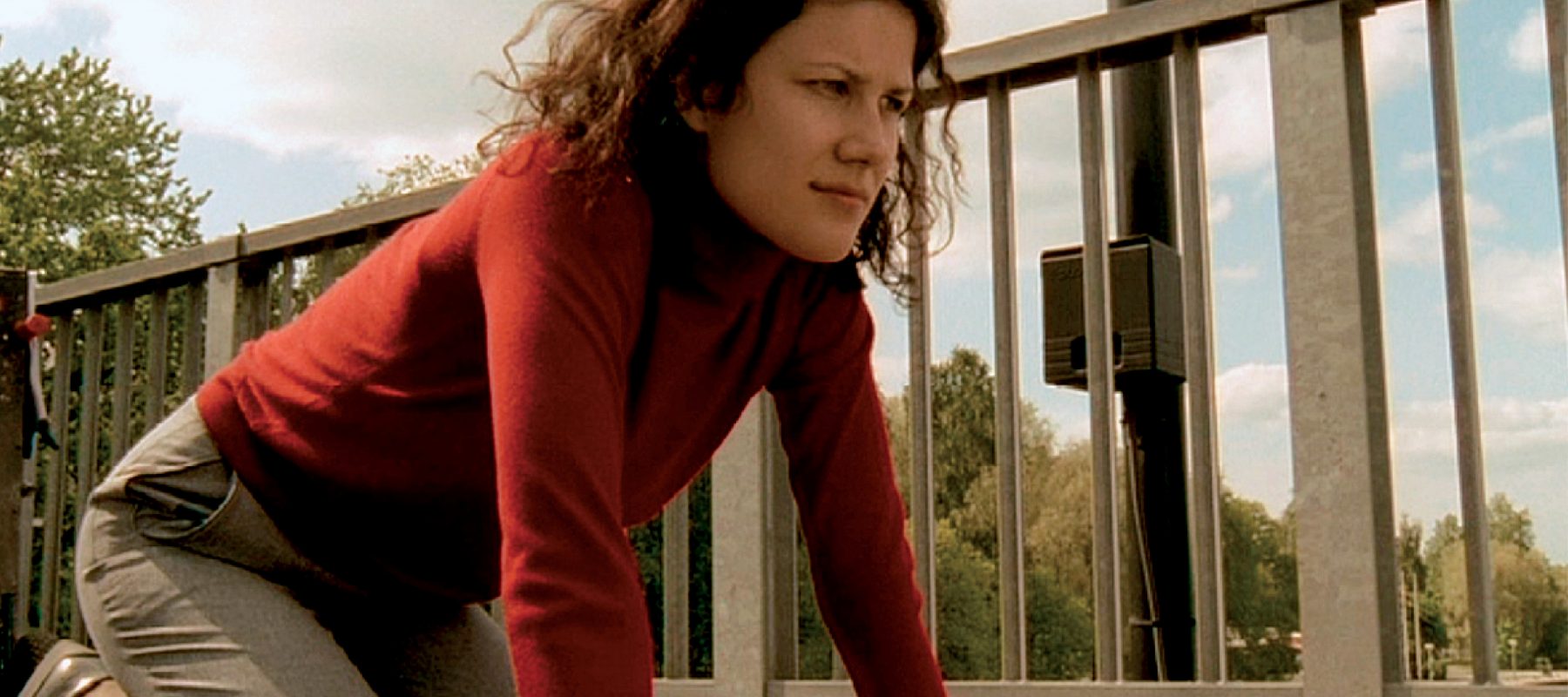 A young woman taking a selfie