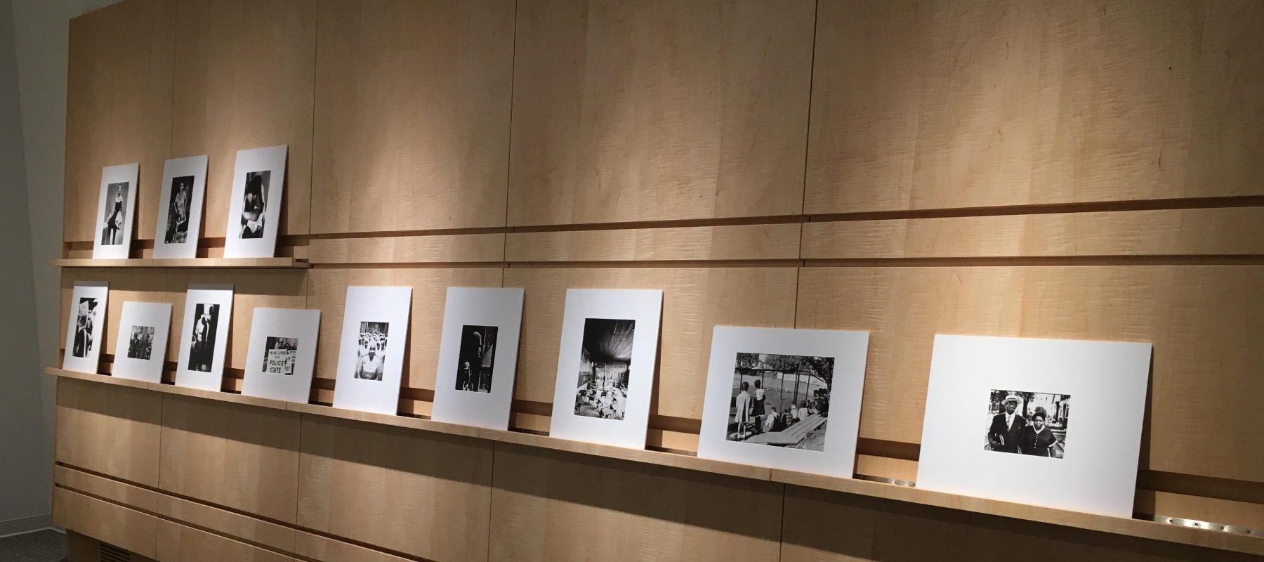 A room with art on the wall