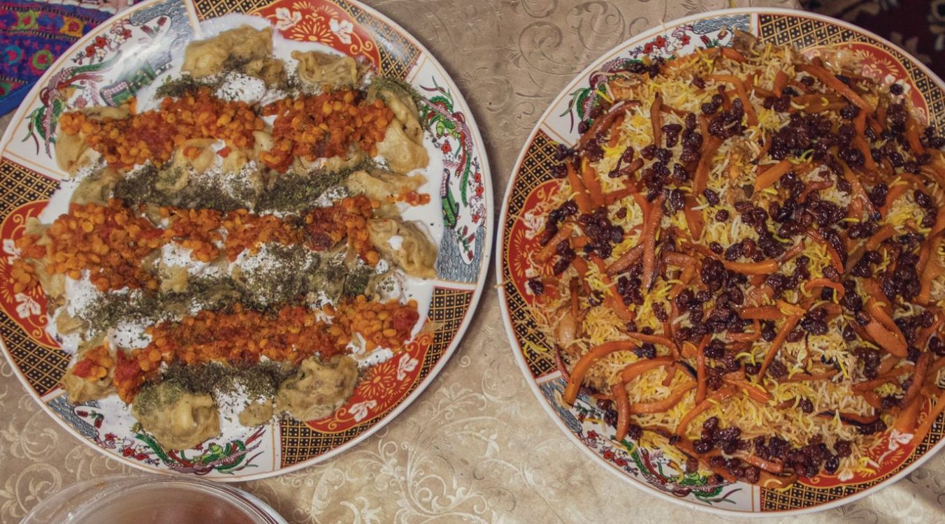 plates of food on a table