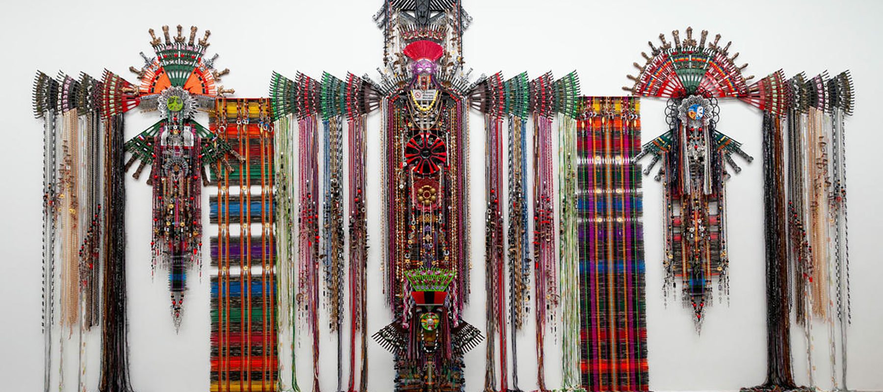 Ceremonial garments by artist Anne Samat.