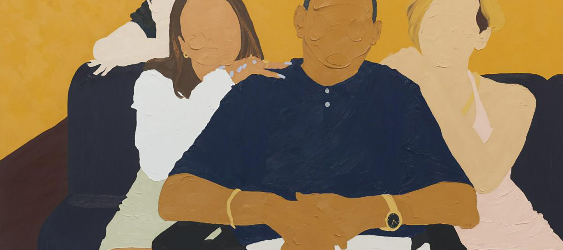 A painting of Three women and a Man