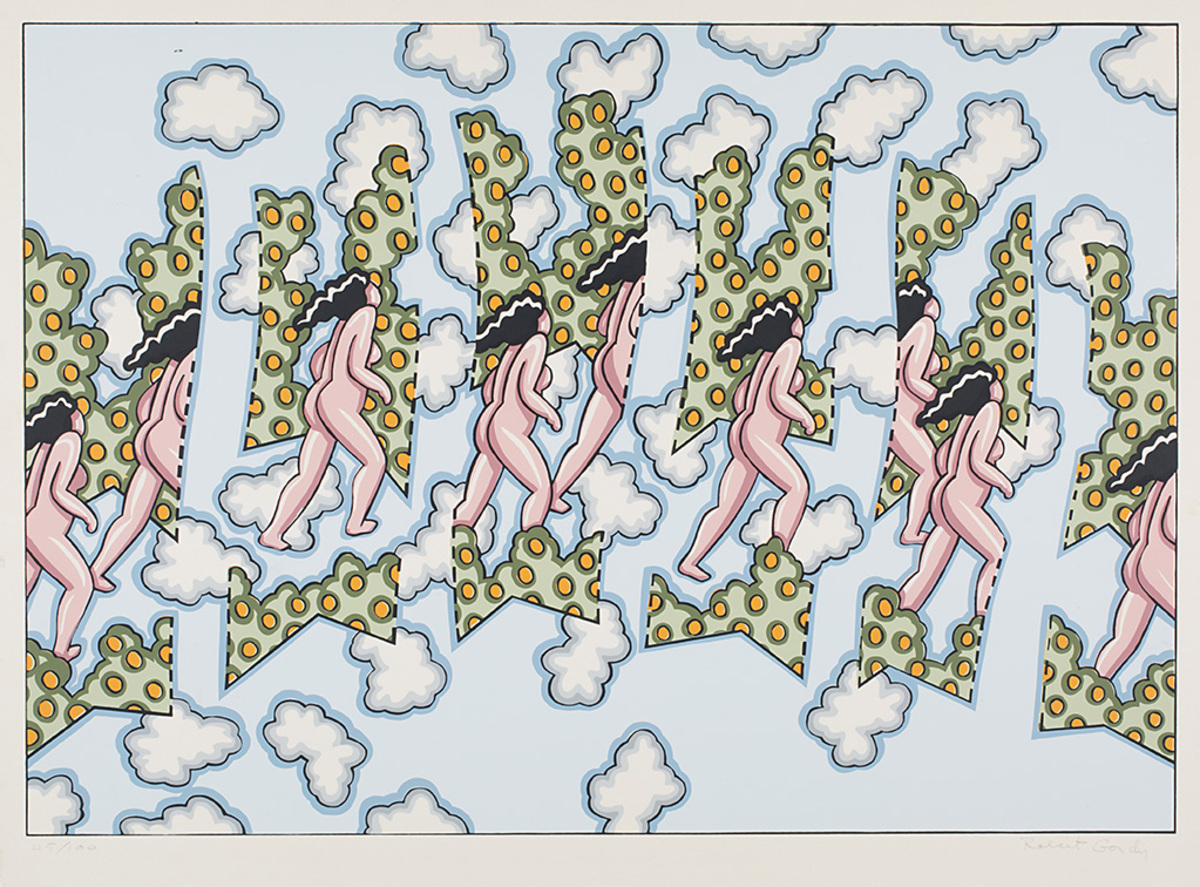 A woman posing in the semi-nude